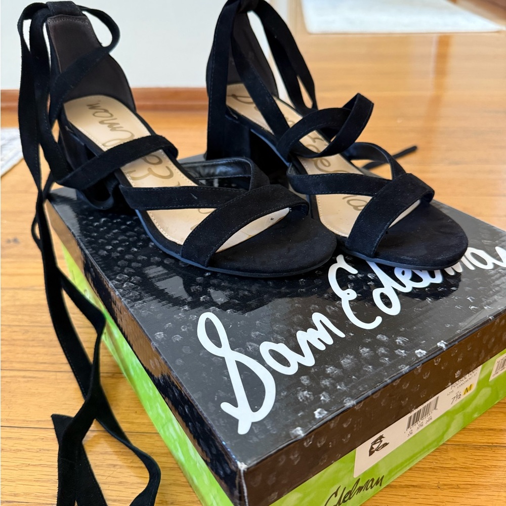 Sam Edelman strappy suede heels